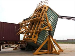 集裝箱翻轉(zhuǎn)機的工作原理是什么？